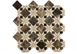 Мозаика Sultan 324.17х324.17 см мрамор Orro Mosaic Orro Stone матовая, коричневый