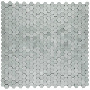 Мозаика Marble Mosaic Gravity Aluminium 3D Hexagon Metal (Big) алюминий 30х30 см чип 14х14 мм, серебро-silver