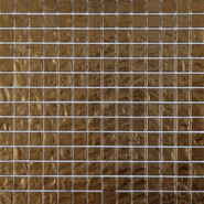 Мозаика Imagine Lab HT120 (gold) стекло 30.5х30.5 см глянцевая чип 20x20 мм, коричневый