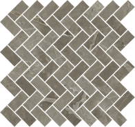 Мозаика Stellaris Tuscania Grey Mosaico Cross керамогранит 29.7х31.5 см Italon матовая, серый 620110000216