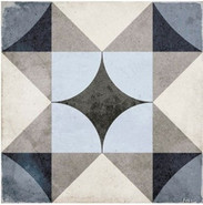 Декор Art Nouveau Palais Blue 20х20 матовый керамогранит