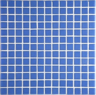 Мозаика Ezarri 2542-B стекло 31.3х49.5 см глянцевая чип 25х25 мм, синий