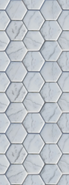 Мозаика HG.WH.LG.NT 295х300х6 Arch Skin матовая, белый, серый