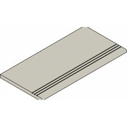 Ступень фронтальная Fossil Grey Gradino Round Grip 30x120 керамогранит антискользящая (grip), матовая Italon x2 620040000269