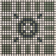 Мозаика Memoria Ombra MEMOD08 керамика 30х30 см Appiani матовая чип 12х12 мм, бежевый, зеленый, серый