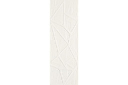 Настенная плитка Titanium Bianco Sciana Kratka Struktura Rekt Paradyz Ceramika 25x75 рельефная (структурированная) керамическая 131189608501