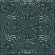 Декор KMD3STA003BN Фес Зелёный Тёмный глянцевый 15x15x0,77 Kerama Marazzi керамический