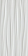 Настенная плитка 3D Ribbon White Matt. керамическая