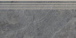 Ступень фронтальная K-2212/SR/st01/300x600x9 керамогранит структурированная Kerranova Krater