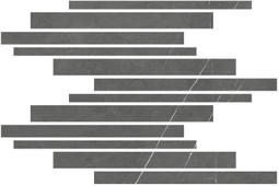 Мозаика Allure Mureto Mosaic Anthracite Soft 30x45 керамогранит Living Ceramics матовая черный LV11145