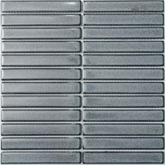 Мозаика R-327 керамика 29.6х30 см глянцевая чип 22х145 мм, серый