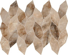 Мозаика Marvel Diva Amethyst Mosaico Twist Lapp. 27,6x35 керамогранит Atlas Concorde Italy полированная, бежевый, розовый AYEA