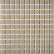 Мозаика S-468 стекло 30х30 см глянцевая чип 25х25 мм, бежевый