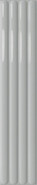Настенная плитка Plinto Out Grey Gloss 10.7х54.2 DNA Tiles глянцевая, рельефная (структурированная) керамическая 78803296