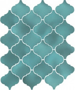 Настенная плитка 65006 Арабески Майолика Бирюза 26x30 Kerama Marazzi глянцевая керамическая