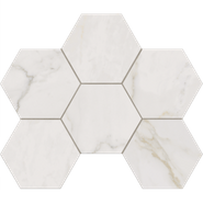 Мозаика ID01 Hexagon 25x28.5 полированная керамогранитная