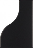 Настенная плитка Curve Black Matt Equipe 8.3x12 матовая керамическая 28861