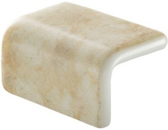 Мозаика Ezarri Corner Sandstone Safe стекло 3х5х2.5 см матовая, антислип чип 50х50 мм, бежевый