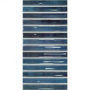 Настенная плитка Flash Bars Cobalt 12.5x25 DNA Tiles глянцевая керамическая 133475