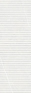 Настенная плитка Allure White Wiggle Ductile 30x90 Living Ceramics рельефная (структурированная) керамическая LV11180