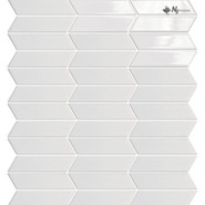 Мозаика P-538 керамика глянцевая  26.1х30 см чип 23x85 мм, белый