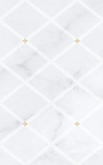 Декор Милана Светлый 02 25х40 Unitile/Шахтинская плитка глянцевый керамический 010300000191