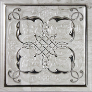 Декор СД186 Dec. Armonia Silver B 15х15 Monopole глянцевый керамический