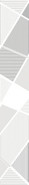 Бордюр Sonnet Grey Geometria Azori 6.2x50.5 матовый керамический 587901002