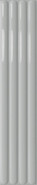 Настенная плитка Plinto Out Grey Gloss 10.7х54.2 DNA Tiles глянцевая, рельефная (структурированная) керамическая 78803296