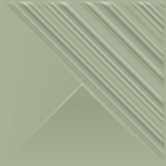 Настенная плитка Feelings Green Struktura Pol. Paradyz Ceramika 19.8x19.8 рельефная (структурированная), глянцевая керамическая 5900144072695