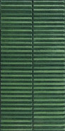 Настенная плитка Homey Stripes Green Glossy 30х60 Piemme глянцевая, рельефная (структурированная) керамическая 5233