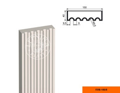 Лепнинапласт Пилястра ПЛВ-150/5 (тело) фасадная полистирол 150х2000х40 мм