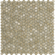 Мозаика 100240888 Gravity Aluminium Hexagon Gold 30,7х30,4 металл L'Antic Colonial Mosaics Collection полированная, L244008671