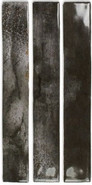Настенная плитка Enamel Charcoal 5x25 см DNA Tiles 123144 глянцевая керамическая