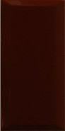 Настенная плитка Monopole Breakfast Marron Brillo Bisel 10x20, глянцевая керамическая