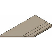 Керамогранит Fossil Desert Bordo 30x120 Svasato Round Sx Italon x2 матовый, структурированный бортик закругленный с выемкой левый 620090001425