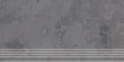 Ступень DD205100R/GR Про Лаймстоун Серый Темный натуральный обрезной 30х60 керамогранит Kerama Marazzi