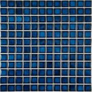 Мозаика PW2323-26 керамика 30х30 см глянцевая чип 23х23 мм, синий
