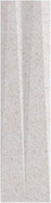 Настенная плитка Stripes Transition White Stone 7,5x30 матовая керамическая