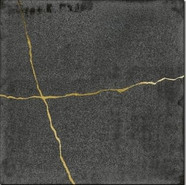 Настенная плитка Kintsugi Graphite 12.5x12.5 Wow Enso глянцевая керамическая 122330