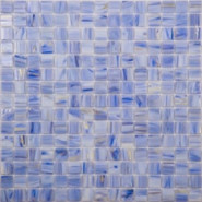 Мозаика SP04 стекло (сетка) 32.7х32.7 см глянцевая чип 20х20 мм, синий