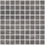 Мозаика Rebbal Nero сетка керамогранит 30.8х30.8 см rocker чип 3.2х3.2 мм, черный