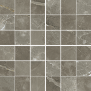 Мозаика Stellaris Tuscania Grey Mosaico керамогранит 30х30 см Italon матовая, серый 610110001140