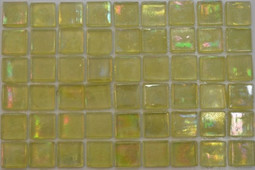 Мозаика Taurus-Lux-16 прокрашенная в массе стекло 32.7х32.7 см перламутровая чип 15х15 мм, желтый