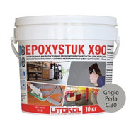 Затирка для плитки эпоксидная Litokol Epoxystuk X90 C.30 жемчужно-серый 10 кг 479380003