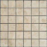 Мозаика PIX 326 Cappucino, мрамор 30.5х30.5 см Pixmosaic полированная чип 48х48 мм, бежевый