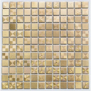 Мозаика PP2323-18 керамика 30х30 см матовая чип 23х23 мм, бежевый