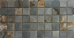 Мозаика Mk.BluAqRm3х3 15х30 керамогранит матовая чип 3х3 мм, бежевый, голубой
