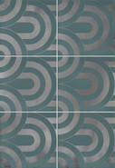 Декор Vives Hanami Takada Turquesa Plata 23x33.5 керамический