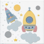 Декор VT/A373/5009 Бон Вояж "Ракета" 20х20 Kerama Marazzi матовый керамический